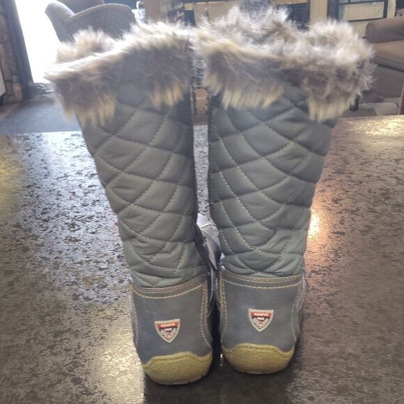 Sporto Gray Winter Rain Boots Lace-Up Design - Picture 3 of 5